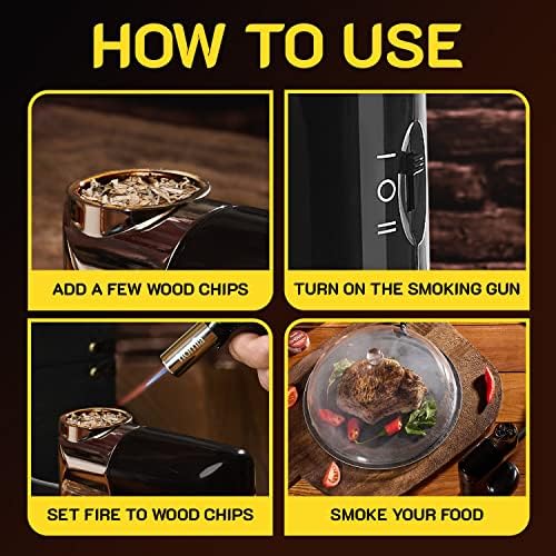 Cocktail Smoker Kit - Whiskey Smoker Kit - Smoke Infuser - Extended