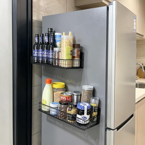 Bruda 2 Pack Large Magnetic Spice Rack Organizer