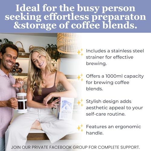Happy Bum Glass French Press, 1L