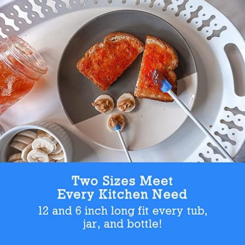 Spatty Daddy Kitchen Spatula Set (6 and 12 Inch Blue) Shark Tank