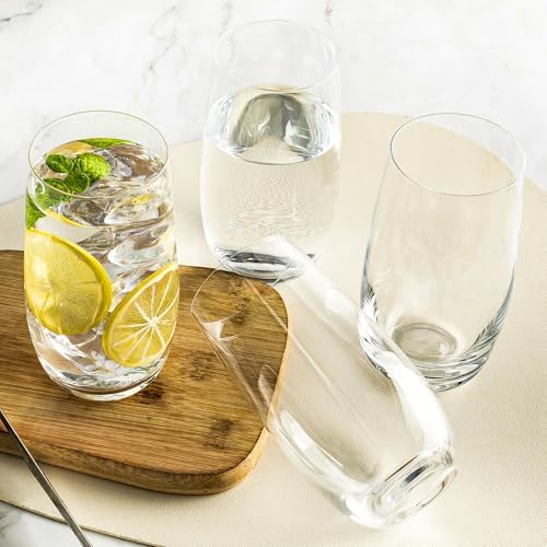 Drinking Glasses Set of 12, 17 oz Water Glasses Tall Glass Cups