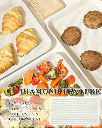 2-Pack 10x15 Jelly Roll Pan Baking Sheet Set with Wire Rack - Nonstick