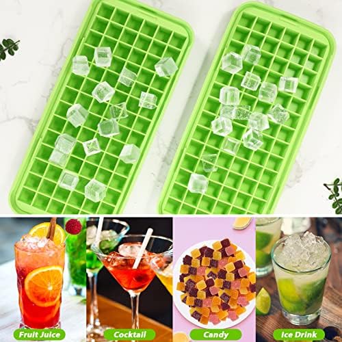 Webake Silicone Ice Cube Tray with Lid Easy Release Small Ice Molds 86