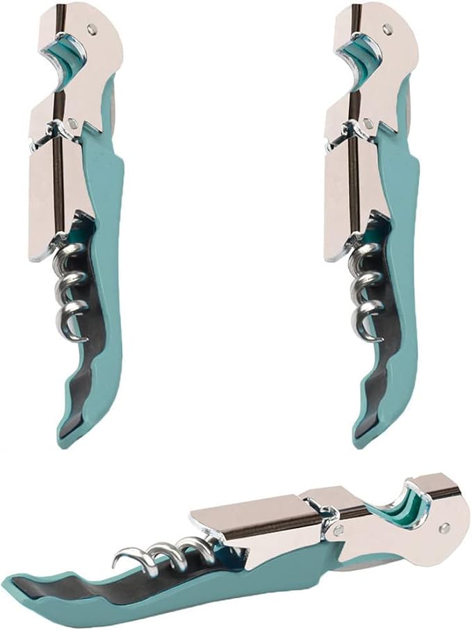 Professional Waiter Corkscrew Wine Openers Set, Heavy Duty Stainless Steel by Kit-Home