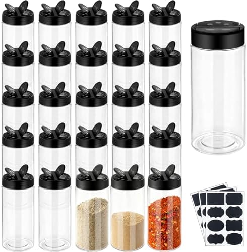 24 Pack 16 Oz Spice Jars Seasoning Containers Bottles with Label