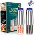 Gravity Automatic Salt and Pepper Grinder, 2Pack