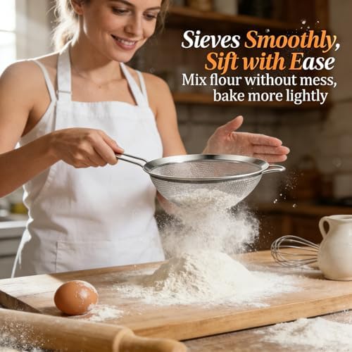 Anaeat Fine Mesh Strainers - Premium Stainless Steel Colander Sieve