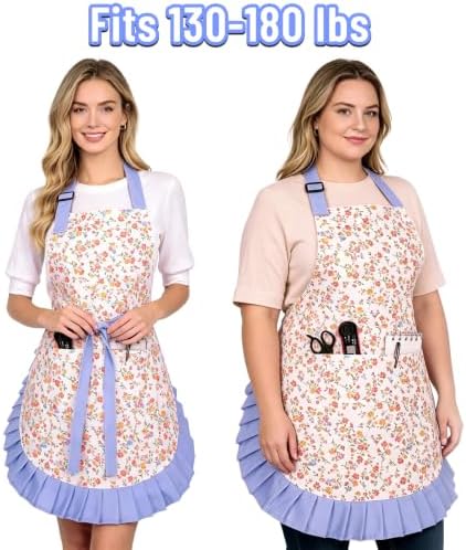 Cute Aprons for Women with Pockets for Cooking, Apron for Kitchen