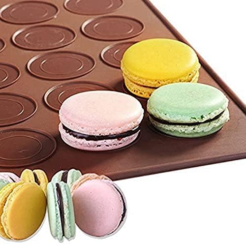 Macarons Silicone Mat Baking Mold, 2Pcs 30 Holes Non Stick Food Safe