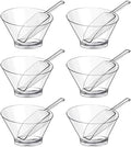 Sawysine 12 Pcs Clear Plastic Candy Bowls for Candy Bar Buffet Set