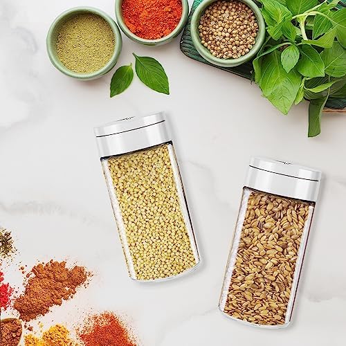 Segarty Spice Jar with Shaker Lids, 6 Pack 6 oz Spice Jars with