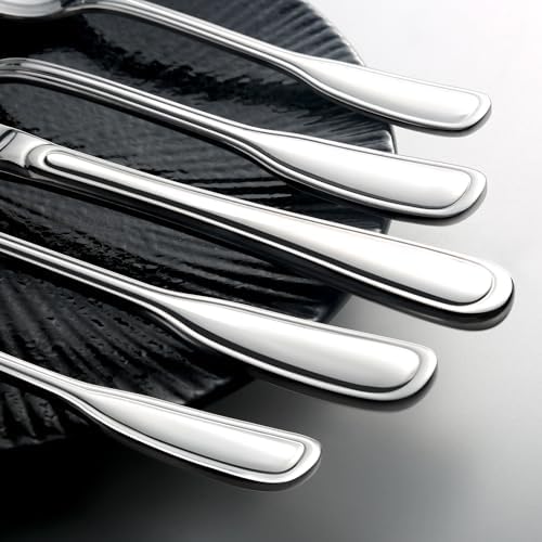 Silverware Set for 8, 40 Piece Utensils Stainless Steel Flatware Set