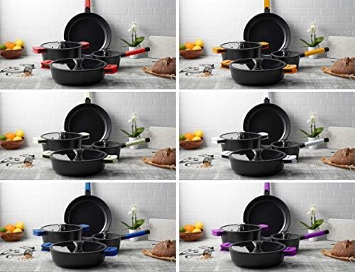 Zavor Noir 7 Piece Cookware Set - Premium Cast Aluminum with