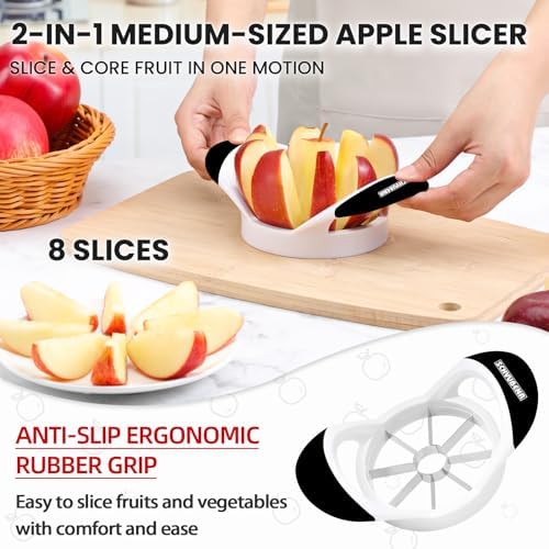 SCHVUBENR 3.5 Inch Apple Slicer - Professional Apple Cutter