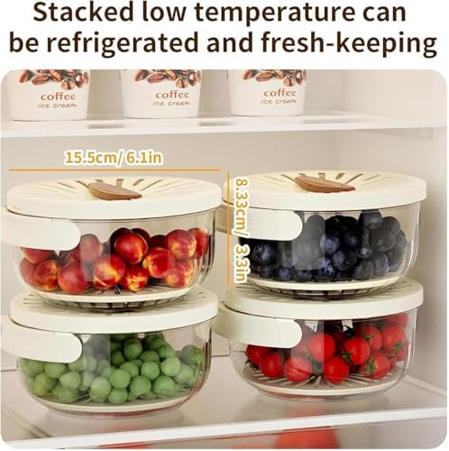 2 In 1 Drainer, Drain Basket Storage Box, Drain Fruit Strainer, 2 In 1