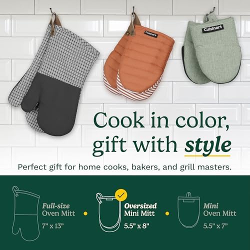 Cuisinart Mini Oven Mitts, 2-Pack, 5.5"x8"