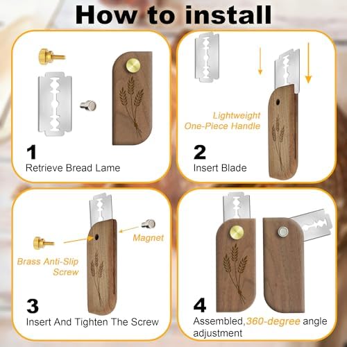 Magnetic Bread Lame Sourdough Scoring Tool Easy Scoring Knife for
