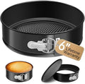 USLAI 6 Inch Springform Pan, Nonstick & Leakproof