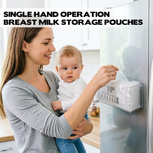 Magnetic Breastmilk Storage Bag Organizer Strong Magnetic & Wall Mount