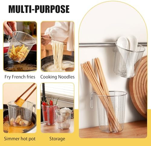 2 Pieces Stainless Steel Dishwasher Chopstick Holder, Rust-Resistant