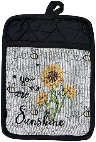 Set of 10, You are My Sunshine and Sunflower Design Tapestry Kitchen