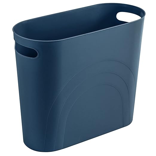 rejomiik Small Trash Can, 3.5 Gallon Slim Garbage Can Plastic Waste Basket by rejomiik