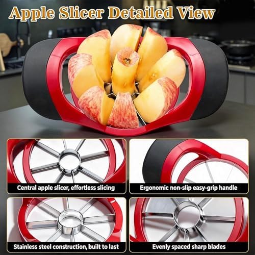 2 Pack Pineapple Corer, with Apple Slicer and 2 Fruit Forks –Pineapple