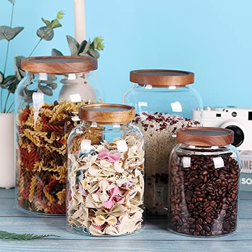 LEAVES AND TREES Y 1 Gallon Glass Jar with Airtight Lid and Anti-Skid
