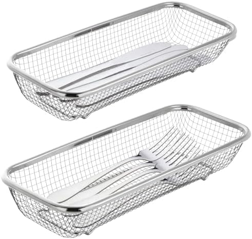 Utensil Drying Rack, 2 Pack Utensils Holder Dishwasher Silverware
