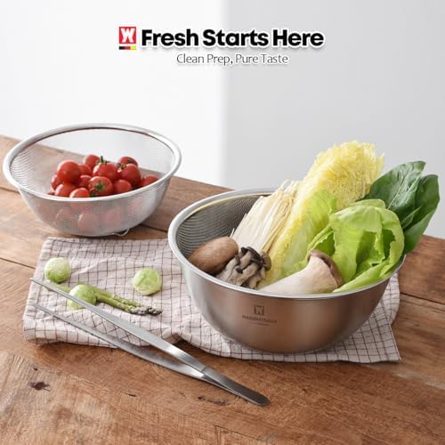 WAGENSTEIGER Stainless Steel Mixing Bowl and 3-Legged Colander Set