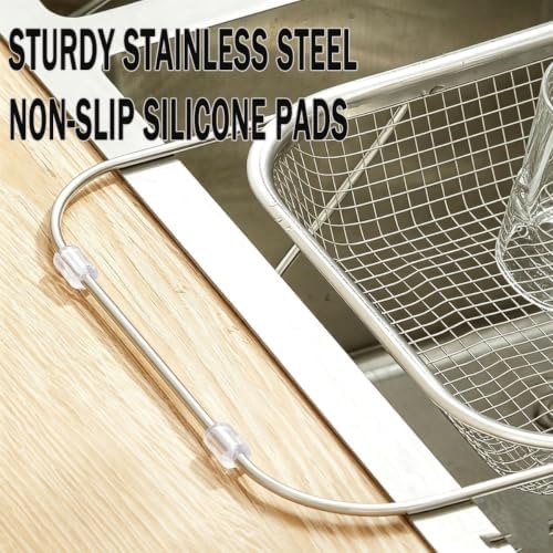 Stainless Steel Telescopic Drainer Basket Expandable Over Sink