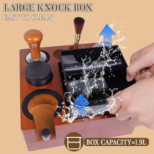 21pcs Espresso Knock Box Set,Espresso Tamping Station,Tamping Station