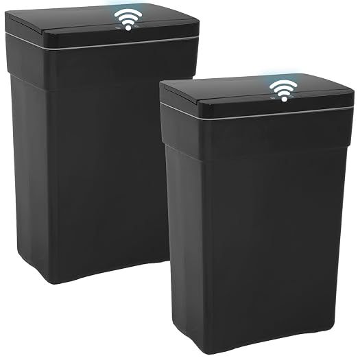BestOffice 13 Gallon Trash Can Automatic Kitchen Trash Can Touch Free by BestOffice