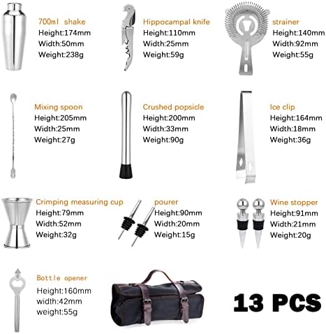 Portable Bartender Bag Travel Bartender Bag Canavs Bar Kit Bag for