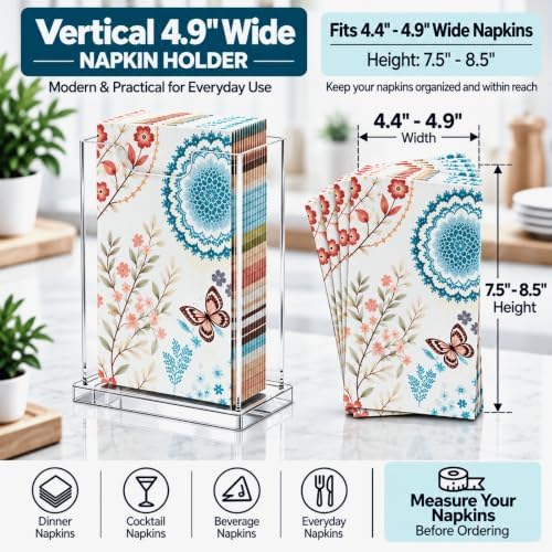 Acrylic Vertical Guest Towel Dispenser
