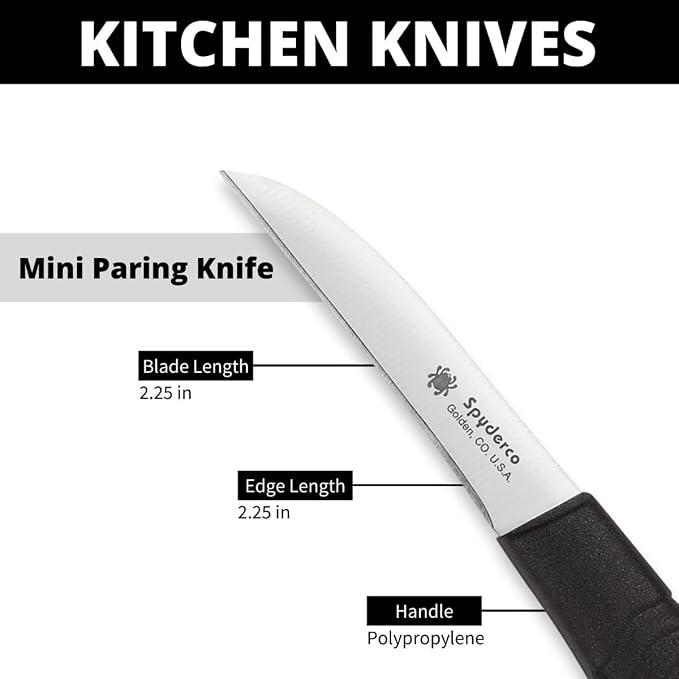 Spyderco Mini Paring Kitchen Knife - Image 4