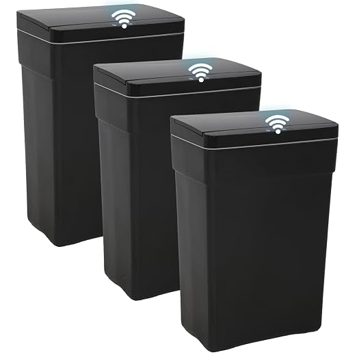BestOffice 13 Gallon Trash Can Automatic Kitchen Trash Can Touch Free by BestOffice