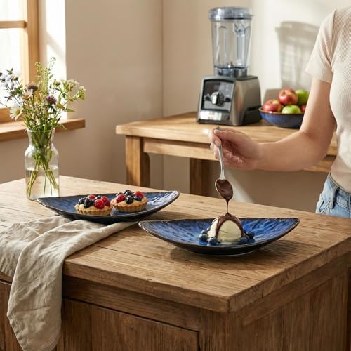 Ceramic Serving Platters - Set of 4 Oval Platters for Entertaining