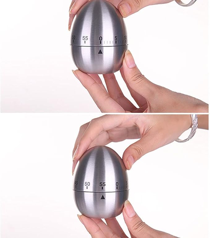 Kitchen Timer for Cooking, Egg Kitchen Timer Stainless Steel Mechanical - Image 4