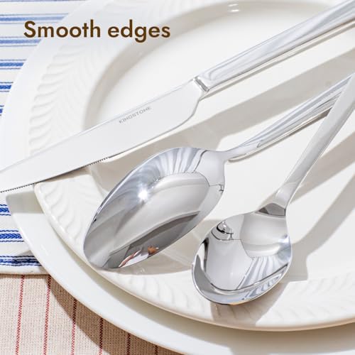 Silverware Set for 4, 20 Piece Flatware Set, Stainless Steel