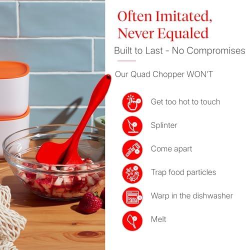 GIR Silicone Quad Meat Chopper, Red