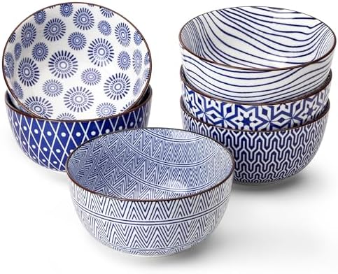 Porcelain Bowl - 20 Ounce for Cereal, Soup, Salad and Pasta, Microwave