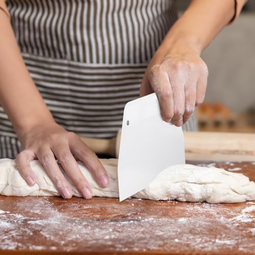 YARNOW 2 PCS Large Plastic Dough Scrapers