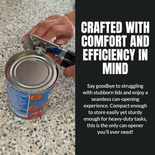 B53 EasyTwist Heavy-Duty Swing Away Can Opener, Carbon Steel Cutting