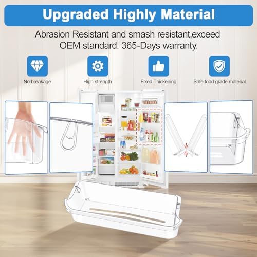[2 PACK] 241505301 Refrigerator Door Bin Compatible with Frigidaire