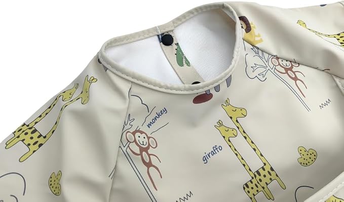 Waterproof Baby Bibs, Infant Toddler Extra Cover Feeding Bib - Image 3