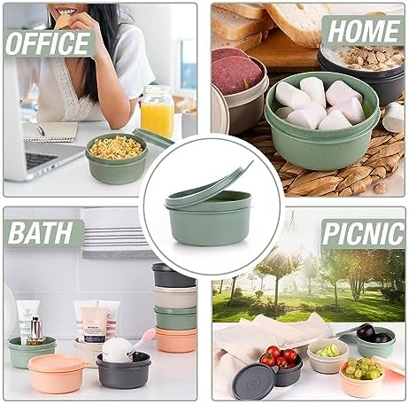 9 oz Small Round Food Storage Containers with Lids Set of 10, Airtight