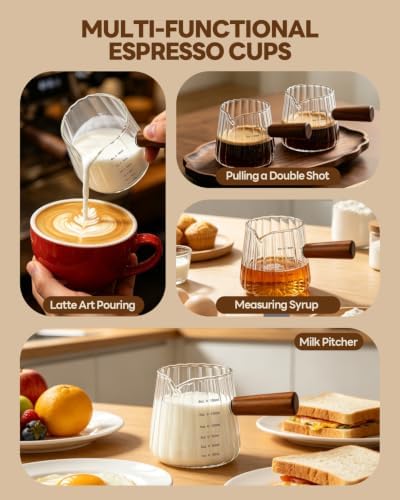 6 OZ Espresso Cups, Espresso Accessories, Espresso Shot Cups, 2 PCS
