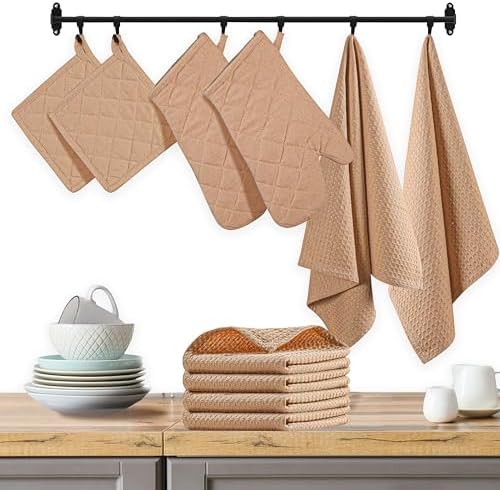 Native Fab 10-Piece Kitchen Set – Features Oven Mitts, Potholders