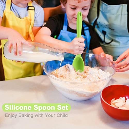 Beieverluck 12 Pack Large Silicone Cooking Spoons 10.8'' Heat